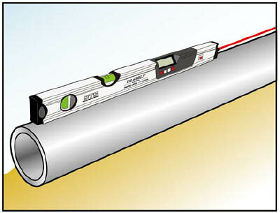 STS レーザ付デジタル傾斜計DL600LV【DL600LV】(測量用品・勾配計)【送料無料】