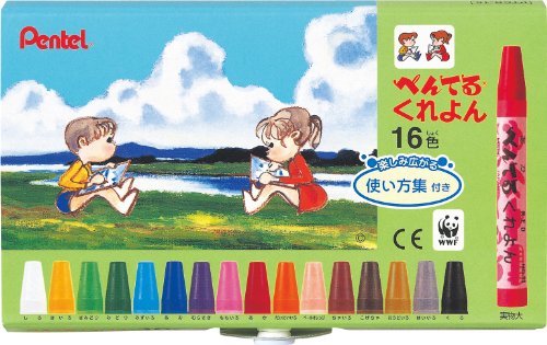 ぺんてる くれよん16ショク PTCR−16