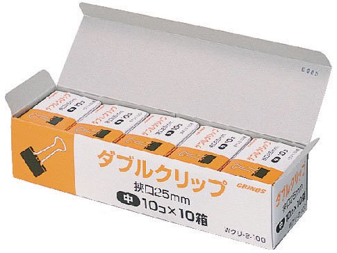 日本クリノス ダブルクリップトクヨウ チュウ (Wクリ-2-100) (1箱)【送料無料】