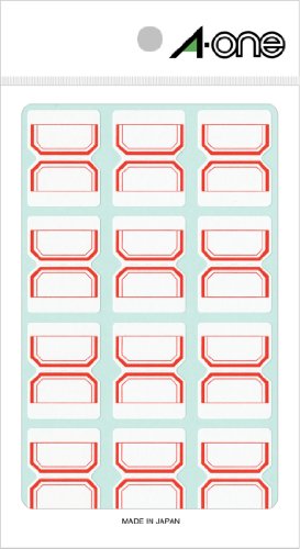 エーワン セルフインデックス 04005チュウアカ