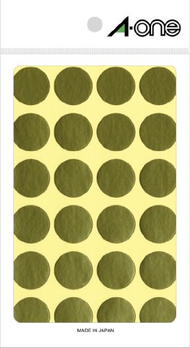 エーワン カラーラベル20MM 07051キンマル(3.0)