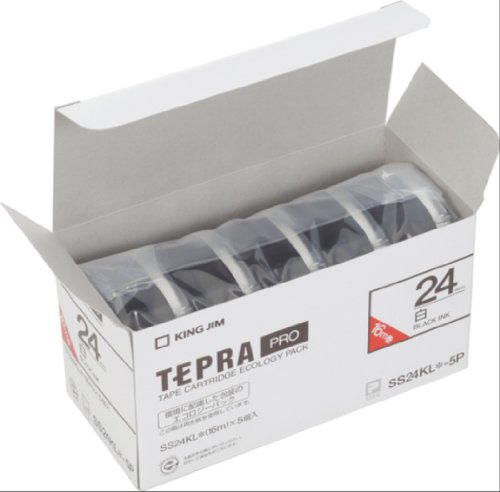 キング テープカートリッジエコパックシロ SS24KL-5P (1箱)【送料無料】