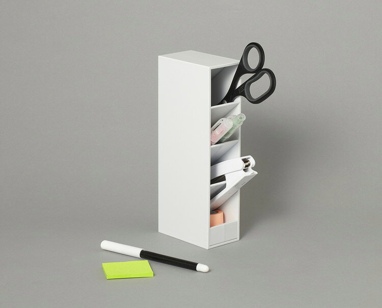 ツールスタンド ホワイト ペン立て 小物 収納 見やすい デスク周り 整理 工具 アク...