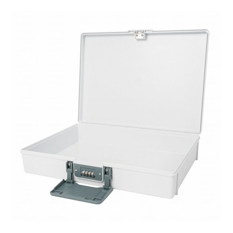 保管ボックス HBP-200-W ストレージボックス プラスチック製 保管ケース A4サイズ対応 ホワイト シンプル カール事務器【送料無料】