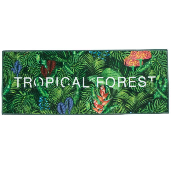 ヨコズナクリエーション キッチンマット 45×120cm トロピック 洗える 滑り止め(代引不可)