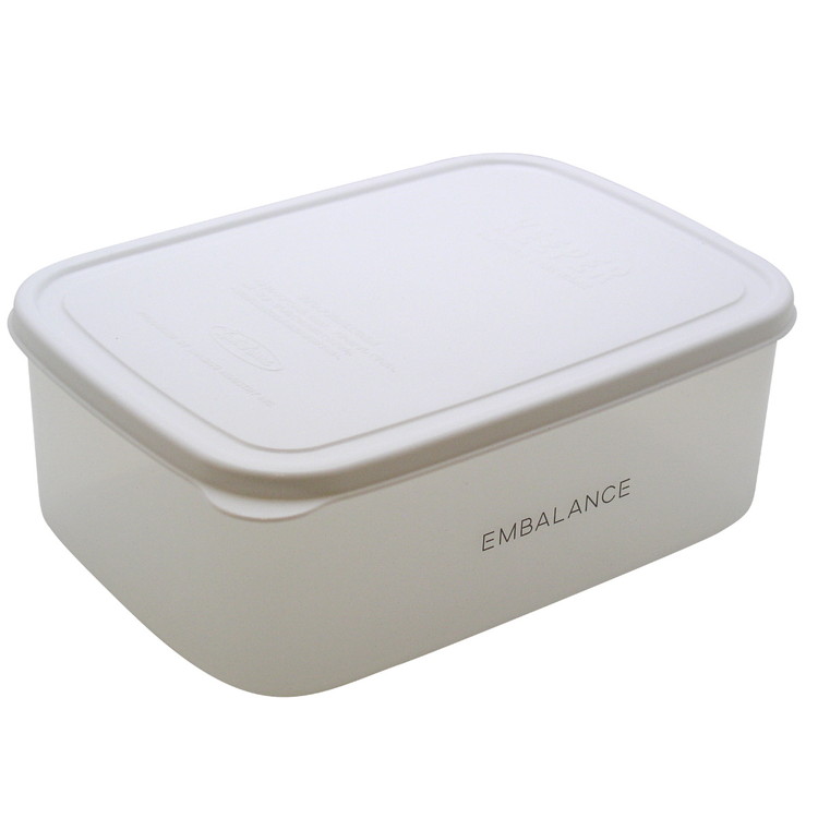 EMBALANCE エンバランス 保存容器 2.1L レクタングルコンテナ 角型 エンバランス加工 鮮度保持 食品保存 プラスチック お弁当 作り置き 電子レンジOK 本体食洗機対応 おしゃれ(代引不可)