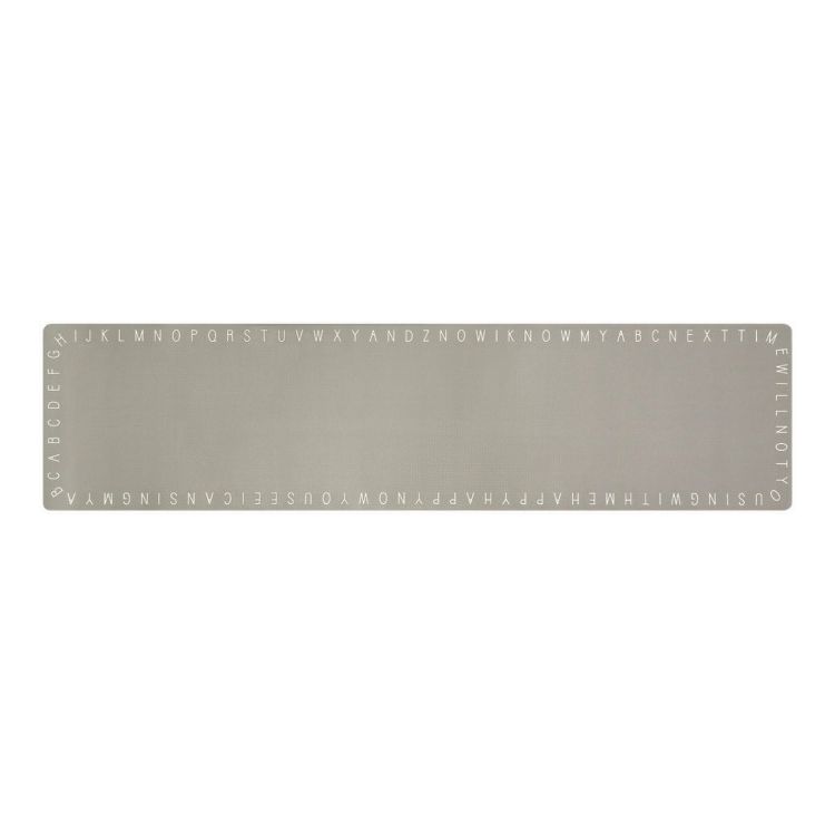 キッチンマット マット 拭けるインテリアマット マット 厚み3.5mm 45×180cm アルファベット レモン アルファベット …