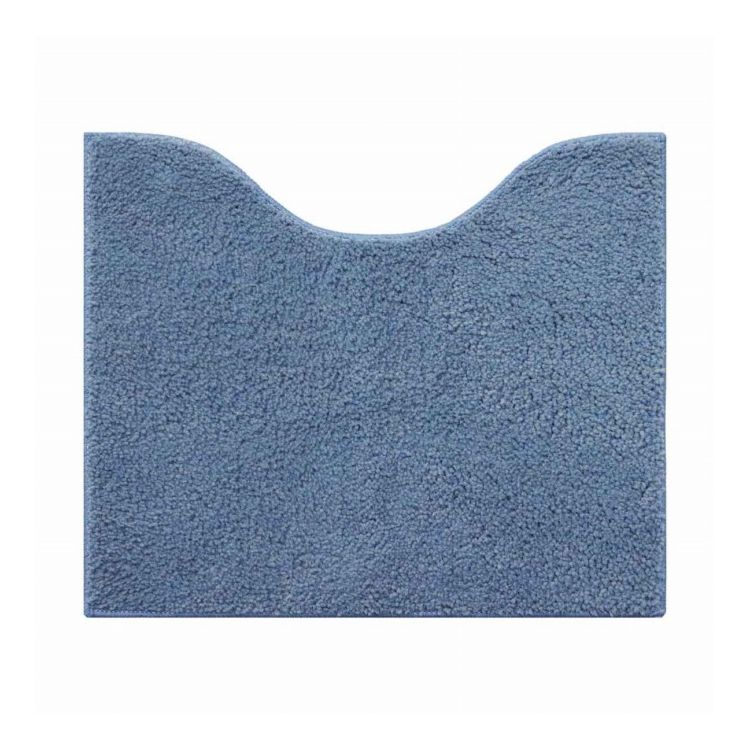 トイレマット マット 50×60cm ナチュラル 無地 ブルー オカトー(代引不可)