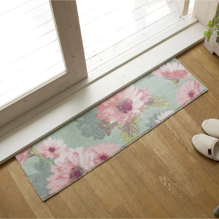 日本製 玄関マット 洗える コーナー吸着 30×110 cm 室内 フランシール オカ(代引不可)【送料無料】 [2]