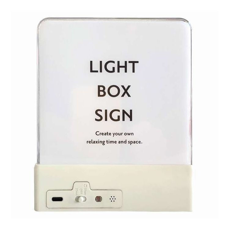 ウォールライト LIGHT BOX SIGN ホワイト 東洋ケース(代引不可)【送料無料】