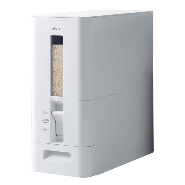 Rakuten - S計量米びつ 12kg ホワイト(代引不可)【送料無料】