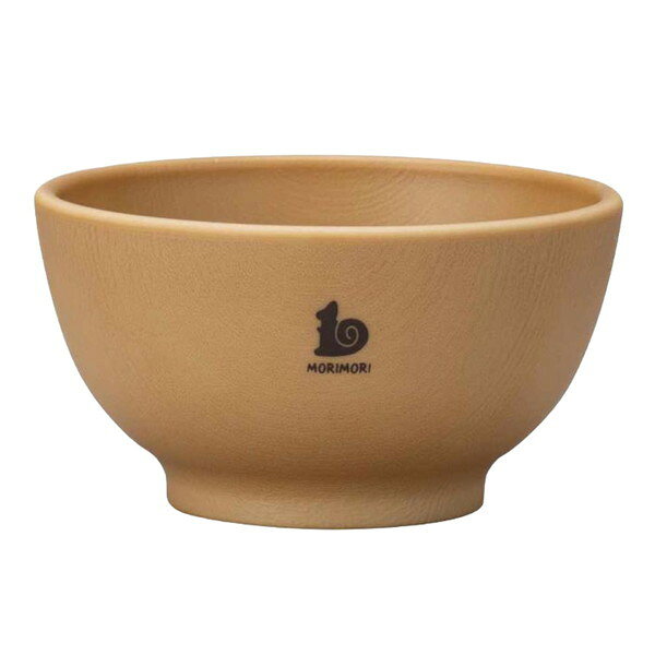ボウル 10cm MORIMORI 子供用食器 プラスチック ライトブラウン(代引不可)