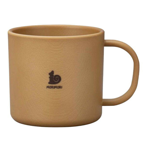 Rakuten - マグカップ 190ml MORIMORI 子供用食器 プラスチック ライトブラウン(代引不可)