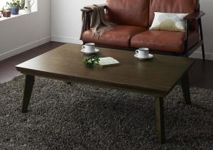 こたつテーブル オールドウッド ヴィンテージデザインこたつテーブル 4尺長方形(80×120cm)(代引き不可)【送料無料】