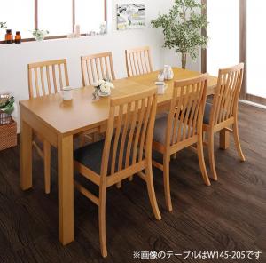 暮らしに合わせて使える 3段階伸縮ハイバックチェアダイニング 6人 7点セット(テーブル+チェア6脚) W120-180 組立設置付(代引き不可)【送料無料】