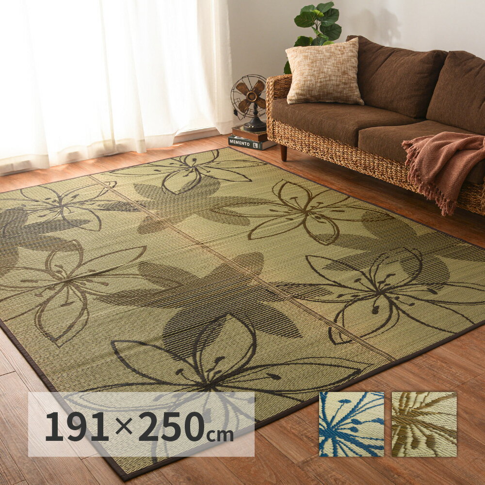 176 cm X 261 cm - い草ラグ フェアリー 191×250cm(代引き不可)【送料無料】