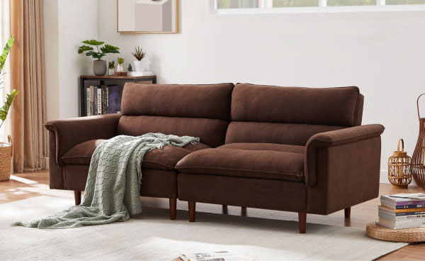 ソファベッド カジュアルソファベッド 幅209cm 肘付き 肘掛け付き リクライニング ソファ 三人掛け ソファー 3人掛けソファ 三人掛けソファ 北欧 おしゃれ ファブリック(代引不可)【送料無料】 [2]