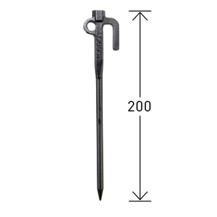 テンデ タフネスベースペグ 20cm テントペグ スチール ガーデン(代引不可)【送料無...