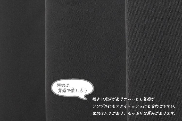 遮光ドレープカーテン ベルーイ ブラック 幅100×丈135cm 2枚組 カーテン おしゃれ(代引不可)