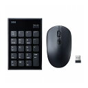 サンワサプライ 静音ワイヤレステンキーマウスセット NT-WL23SETBK(代引不可)【送料無料】