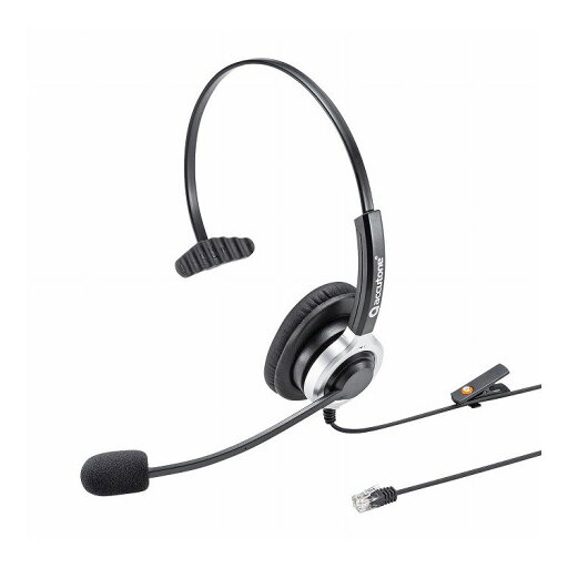 電話用ヘッドセット 片耳タイプ MM-HSRJ02(代引不可)【送料無料】 電話用ヘッドセット 片耳タイプ MM-HSRJ02(代引不可)【送料無料】