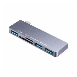 USB Type-Cハブ カードリーダー付き USB-3TCHC18GY(代引不可)【送料無料】