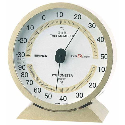 EMPEX (エンペックス) 温度・湿度計 スーパーEX高品質 温度・湿度計 卓上用 EX-2718 シャンパンゴールド EMPEX (エンペックス) 温度・湿度計 スーパーEX高品質 温度・湿度計 卓上用 EX-2718 シャンパンゴールド