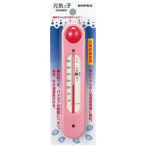 EMPEX (エンペックス) 吸盤付 浮型 湯温計 元気っ子 TG-5103 ピンク EMPEX (エンペックス) 吸盤付 浮型 湯温計 元気っ子 TG-5103 ピンク