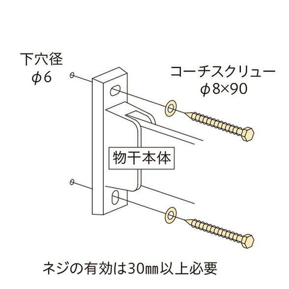 川口技研 ホスクリーン 直付パーツ(木造)HP-6-LB【0004-00980】