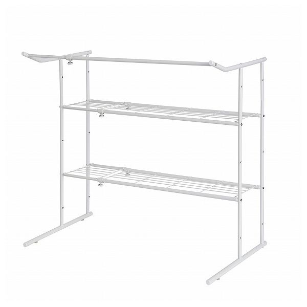 押入れ伸縮ハンガーシェルフ 白 OHW-40 平安伸銅工業【送料無料】