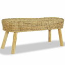 vidaXL ホールベンチ 110x35x45cm 天然籐製家具 ベンチ 倉庫・通路用ベンチ(代引不可)【送料無料】