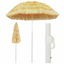 vidaXL ビーチパラソル ナチュラル 180cm ハワイスタイルホーム&ガーデン 芝&ガーデン アウトドアリビング 屋外用傘・サンシェード(代引不可)【送料...