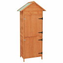 vidaXL ガーデン収納ボックス ブラウン 42,5x64x190cm家具 アウトドア家具 屋外収納ボックス(代引不可)
