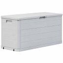 vidaXL ガーデン収納ボックス 280L ライトグレー家具 アウトドア家具 屋外収納ボックス(代引不可)