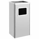vidaXL ホテル用灰皿付ごみ箱 45 L ステンレススチール製ホーム&ガーデン 家事用品 ごみ入れ ごみ箱(代引不可)(3)