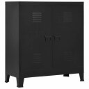 vidaXL ファイルキャビネット インダストリアル スチール製 ブラック 90x40x100 cm家具 キャビネット&収納 収納チェスト(代引不可)【送料無料...