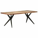 vidaXL ダイニングテーブル 200x90x76 cm 無垢の再生木材家具 テーブル キッチン・ダイニングルームテーブル(代引不可)
