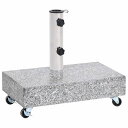 vidaXL パラソル用ベース ライトグレー 45x25x8.3 cm 花こう岩ホーム&ガーデン 芝&ガーデン アウトドアリビング アウトドアアンブレラ&パラソ...