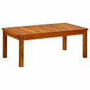 vidaXL ガーデンコーヒーテーブル 90x50x36cm アカシア無垢材家具 アウトドア家具 アウトドアテーブル(代引不可)