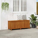 vidaXL ガーデン収納ボックス 150x50x58cm アカシア無垢材家具 アウトドア家具 屋外収納ボックス(代引不可)