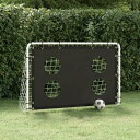 vidaXL サッカーゴールトレーニングネットスチール184x61x122 cmスポーツグッズ アスレチック サッカー サッカーゴール・ネット(代引不可)【送料...