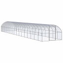 vidaXL 屋外鶏小屋 3x16x2 m 亜鉛メッキ鋼製動物&ペット用品 ペット用品 小動物用品 小動物 飼育・ケージ(代引不可)(4)
