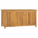 vidaXL ガーデン収納ボックス 114x50x58cm チーク無垢材家具 アウトドア家具 屋外収納ボックス(代引不可)