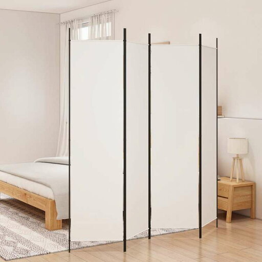 vidaXL 4枚パネル 間仕切り ホワイト 200x200cm 布製家具 間仕切り(代引不可)【送料無料】 vidaXL 4枚パネル 間仕切り ホワイト 200x200cm 布製家具 間仕切り(代引不可)【送料無料】