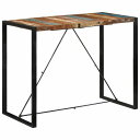 vidaXL バーテーブル 140x70x110 cm 無垢の再生材家具 テーブル キッチン・ダイニングルームテーブル(代引不可)