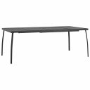vidaXL ガーデンテーブル アントラシート 200x100x72 cm スチールメッシュ家具 アウトドア家具 アウトドアテーブル(代引不可)