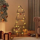 vidaXL 金属製クリスマスツリー デコレーション用 ブラック 90cmホーム&ガーデン デコレーション シーズン&ホリデーデコレーション クリスマスツリー(代引不可)