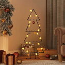 vidaXL 金属製クリスマスツリー デコレーション用 ブラック 125cmホーム&ガーデン デコレーション シーズン&ホリデーデコレーション クリスマスツリー(代引不可)