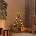 vidaXL 金属製クリスマスツリー デコレーション用 ブラック 60cmホーム&ガーデン デコレーション シーズン&ホリデーデコレーション クリスマスツリー(代引不可)