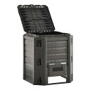 vidaXL ガーデン堆肥箱 ブラック 380Lホーム&ガーデン芝&ガーデンガーデニングコンポスト堆肥箱(代引不可)